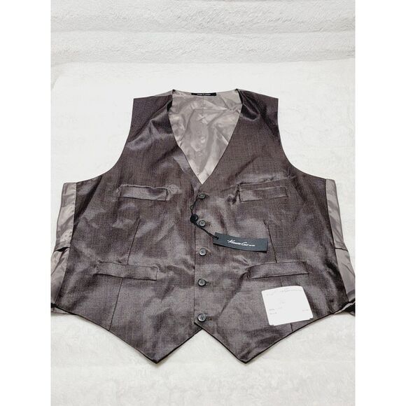 Kenneth Cole Other - Kenneth Cole New York Vest Mens Large Med Brown Suit Business Formal Dress NWT